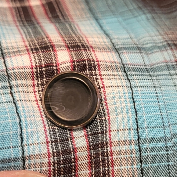 Cinch Modern Fit Two Pocket Men's 100% Cotton Long Sleeve Snap Button Shirt Sz S - Picture 3 of 8